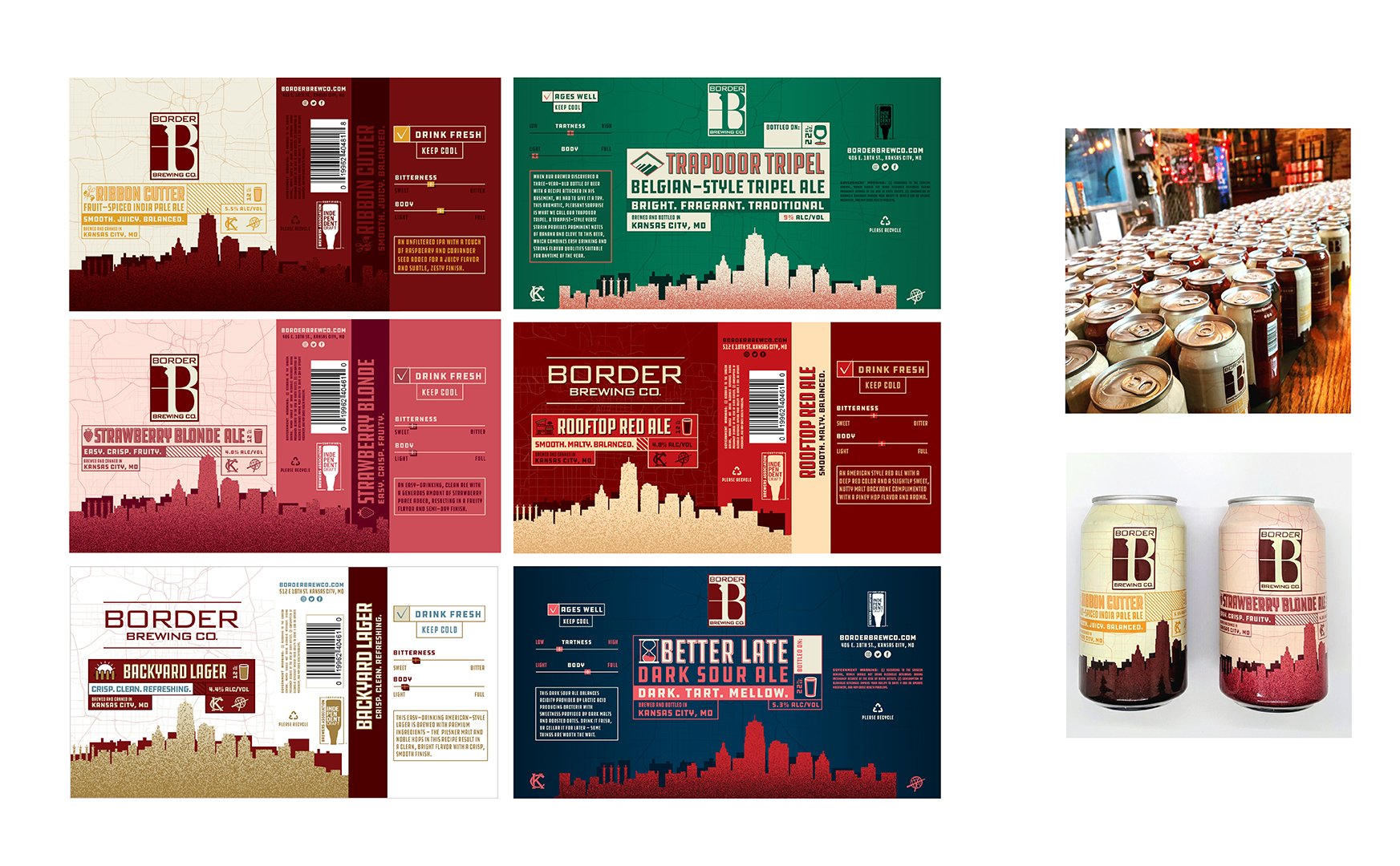 Border Brewing packaging
