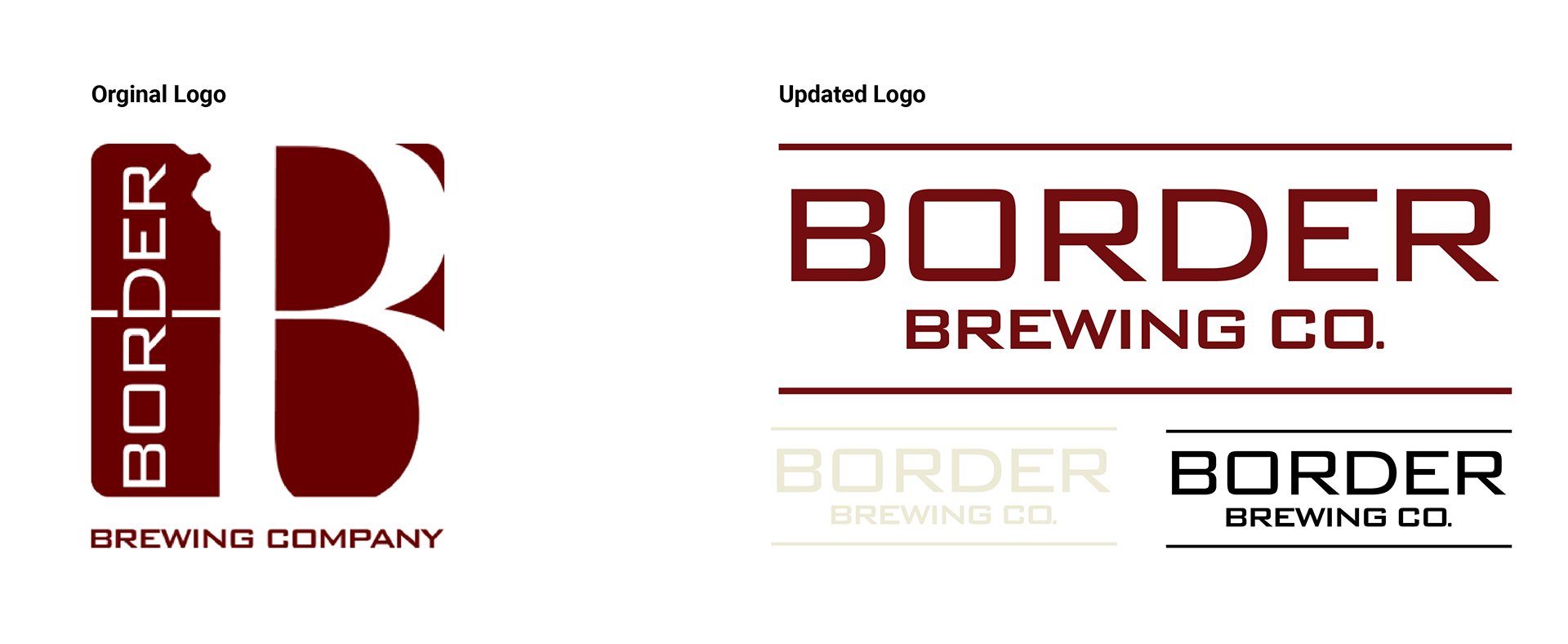Border Brewing brand identity