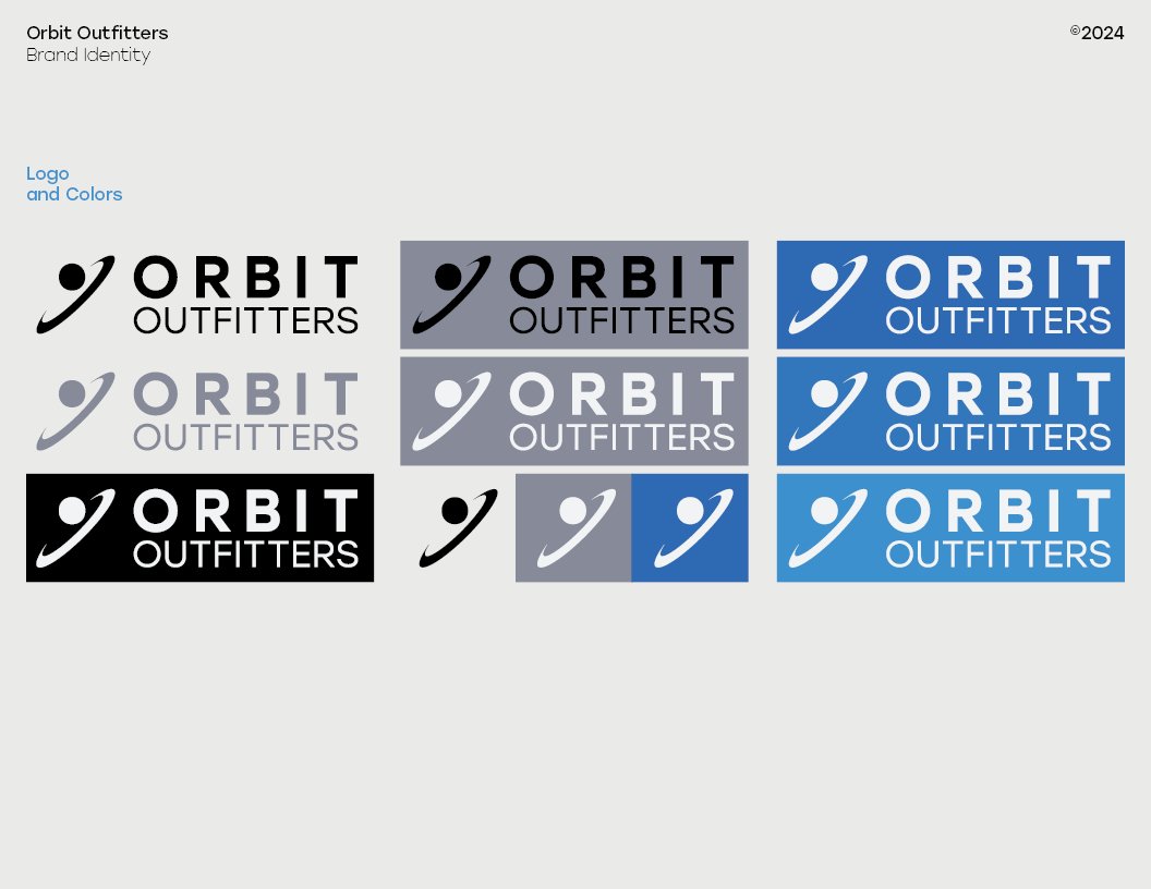 Orbit Outfitters UI/UX mockups